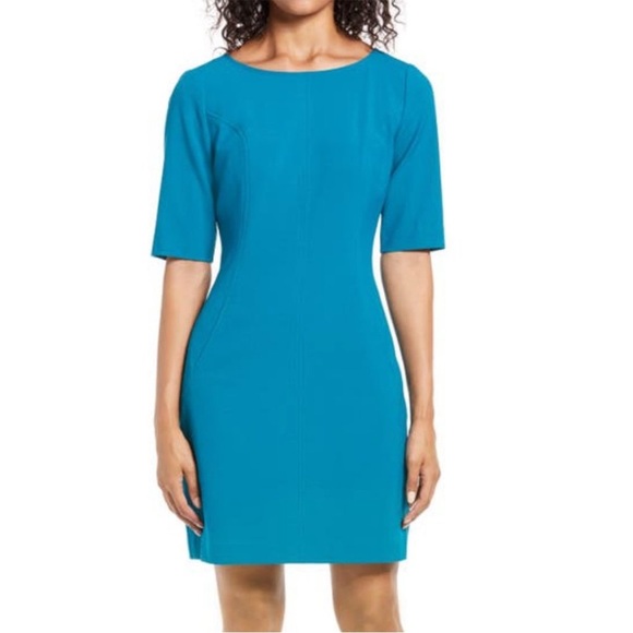 Tahari Arthur S Levine Women’s Sheath Crepe Dress with Pockets - sz 2P - Picture 9 of 15
